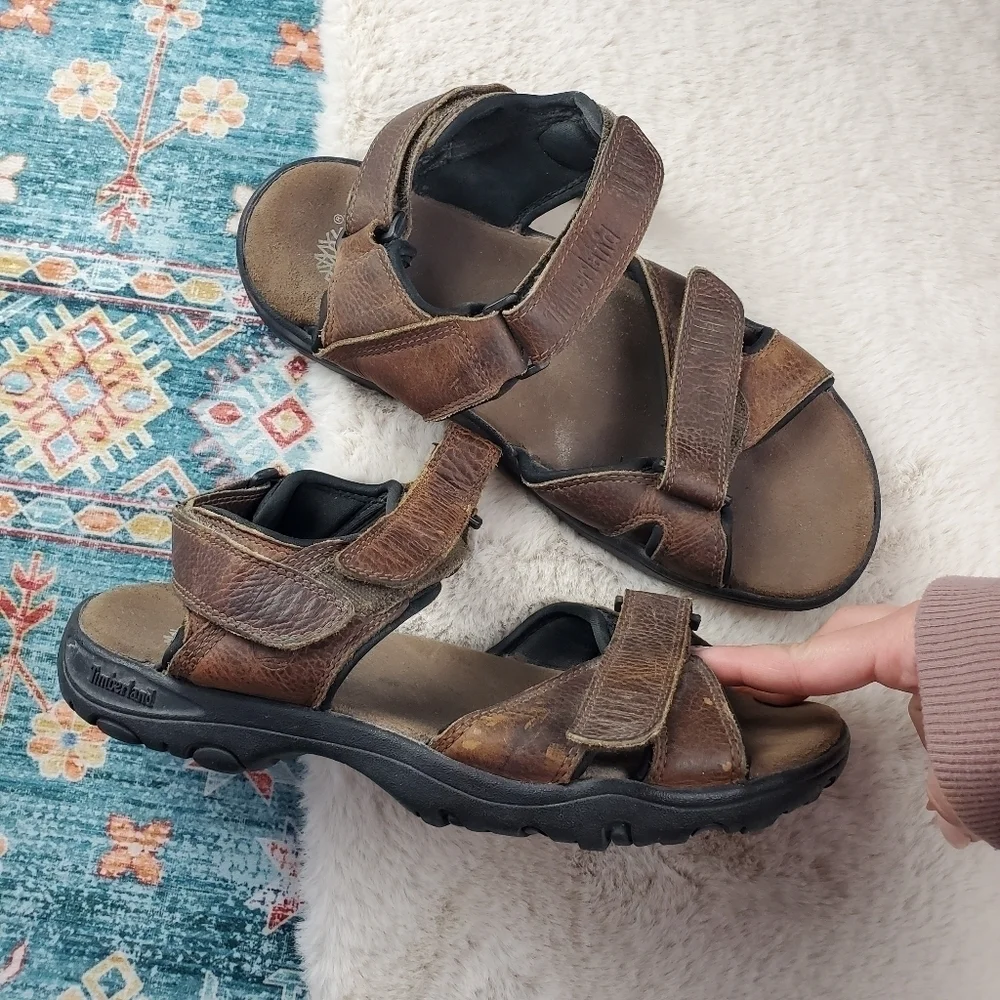 Timberland Breakwater Men’s Size 10M Leather Sandals